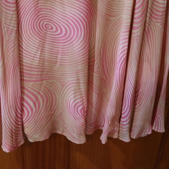 Rodier 90s Pink Wave Swirl Vintage 2-Piece Skirt & Top Set Euro 44 Med/Lg - Picture 9 of 16